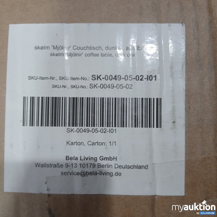 Artikel Nr. 438376: Skolm Mjölnir Couchtisch Dunkel