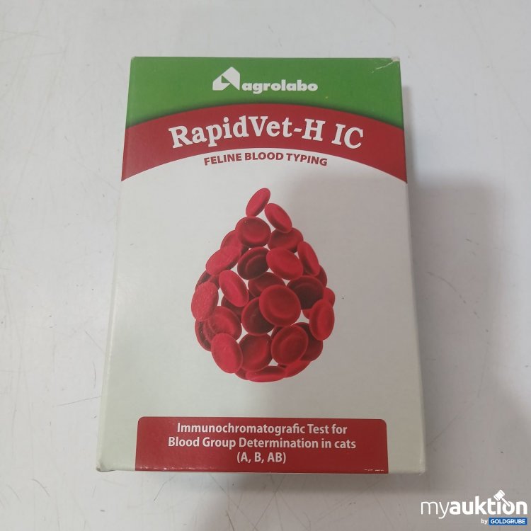 Artikel Nr. 466376 Artikel Nr. 466376: Agrolabo RapidVet-H IC Blutgruppentest für Katzen