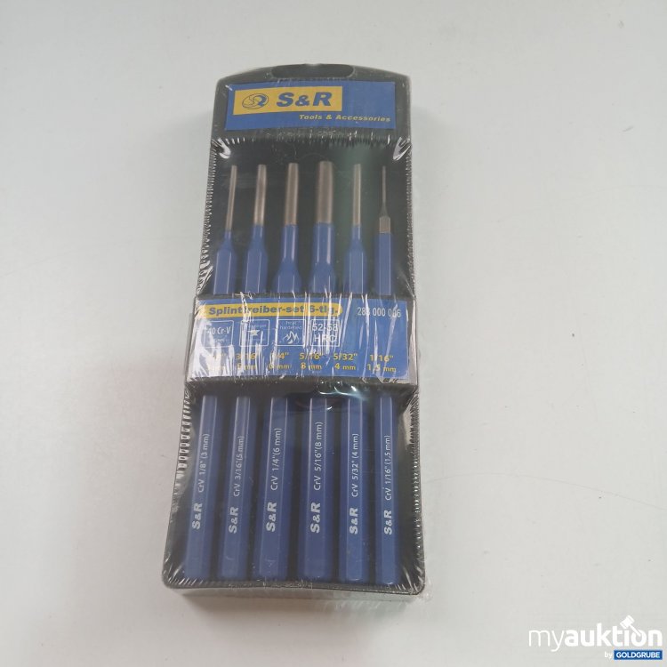 Artikel Nr. 847376 Artikel Nr. 847376: S&R Splinttreiber-set 6-tlg. 283000006