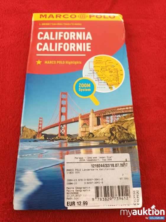 Artikel Nr. 923376: Karte Californien