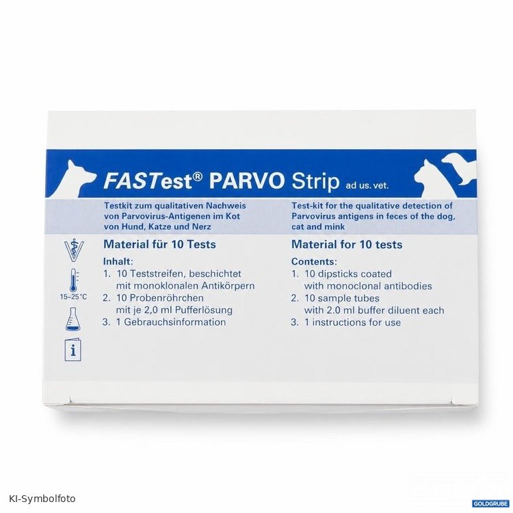 Artikel Nr. 466377 Artikel Nr. 466377: megacor FASTest PARVO Strip Testkit 10 Tests