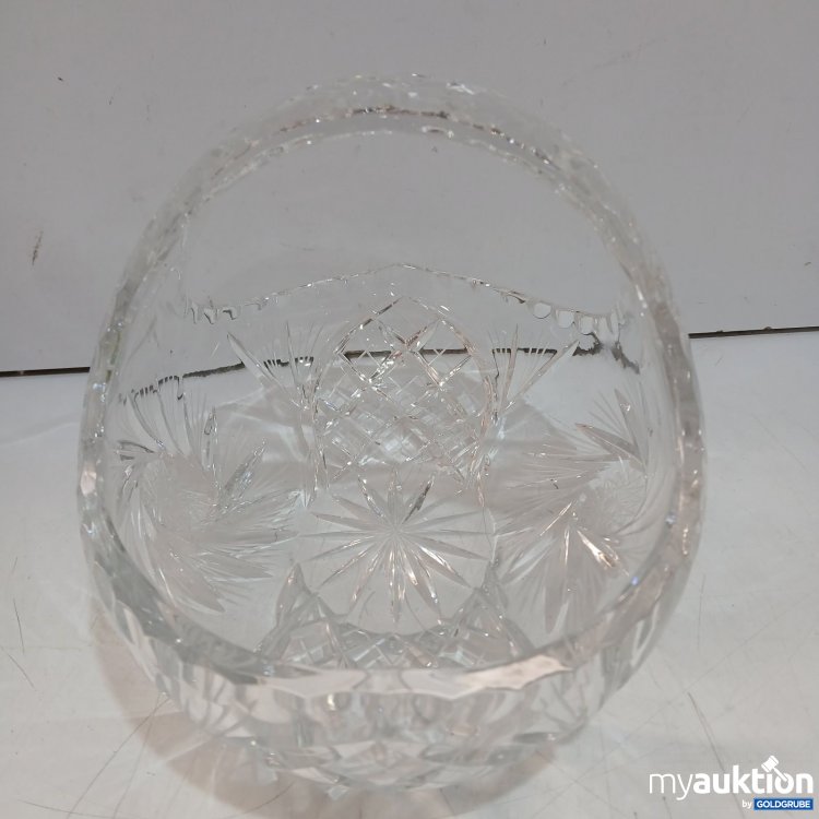 Artikel Nr. 468377 Artikel Nr. 468377: Glaskorb Kristallglas mit Henkel länge ca 9cm