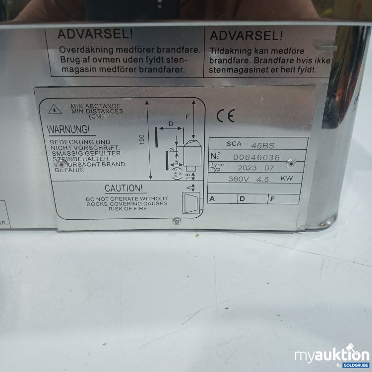 Artikel Nr. 519377 Artikel Nr. 519377: Saunaofen SCA-45BS