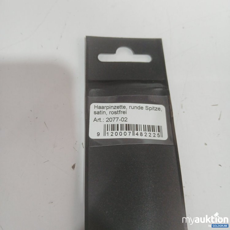 Artikel Nr. 526377: canal Haarpinzette runde Spitze satin rostfrei 2077-02
