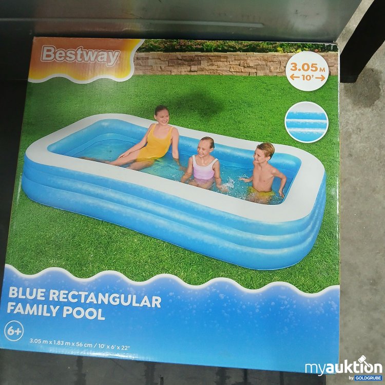 Artikel Nr. 876377 Artikel Nr. 876377: Bestway Blue Rectangular Family Pool 6+ 3,05m
