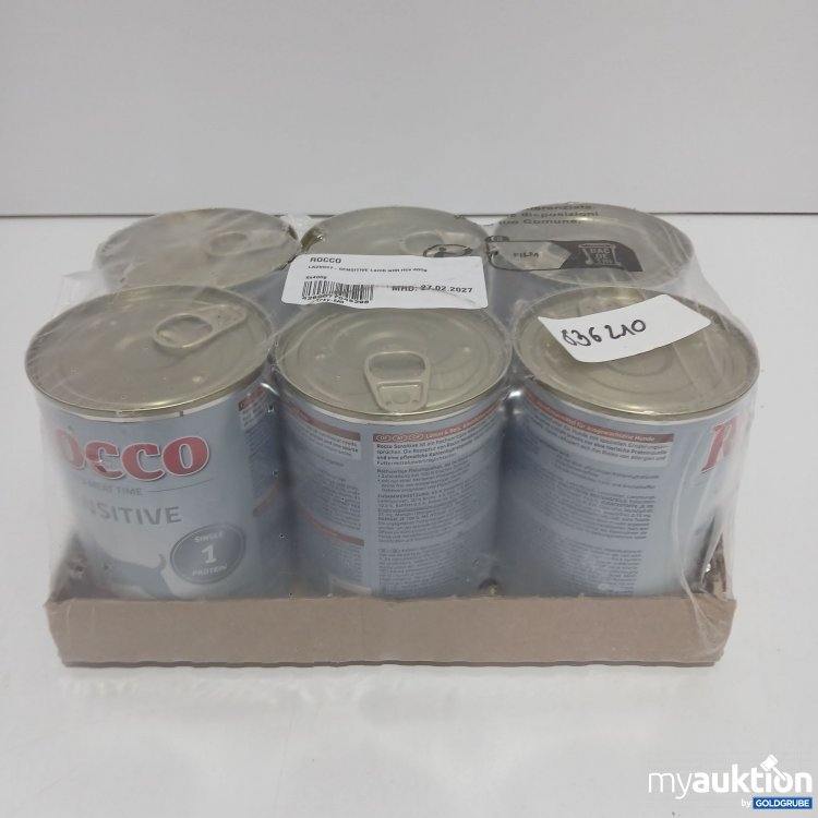 Artikel Nr. 906377 Artikel Nr. 906377: Rocco Sensitive Lam with Rice 6x400g