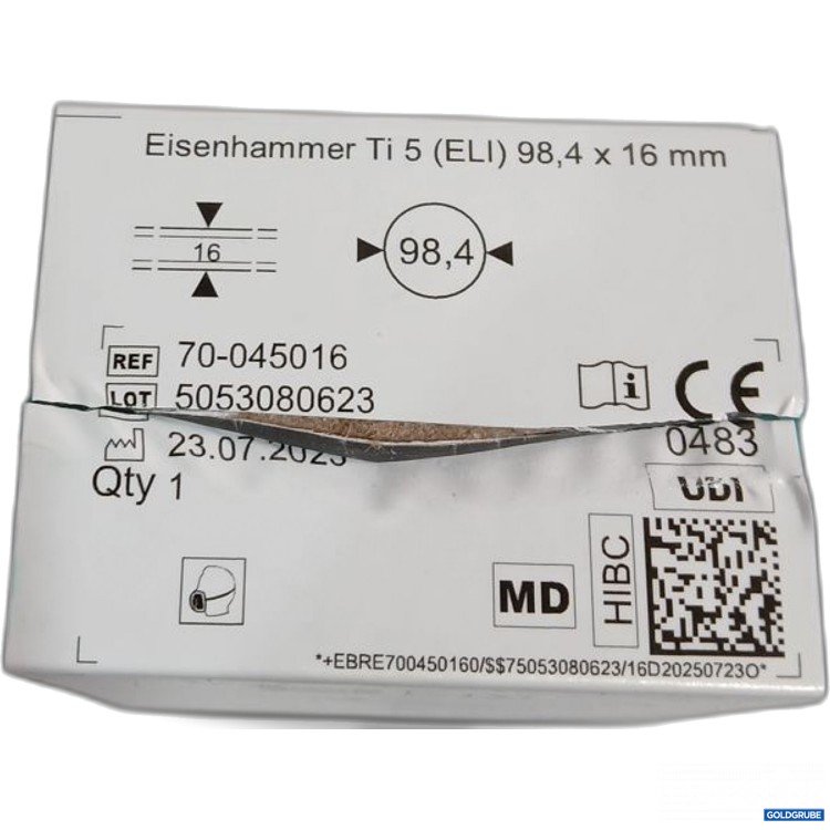 Artikel Nr. 442378: Eisenhammer Ti 5 (ELI) 98,4 x 16 mm