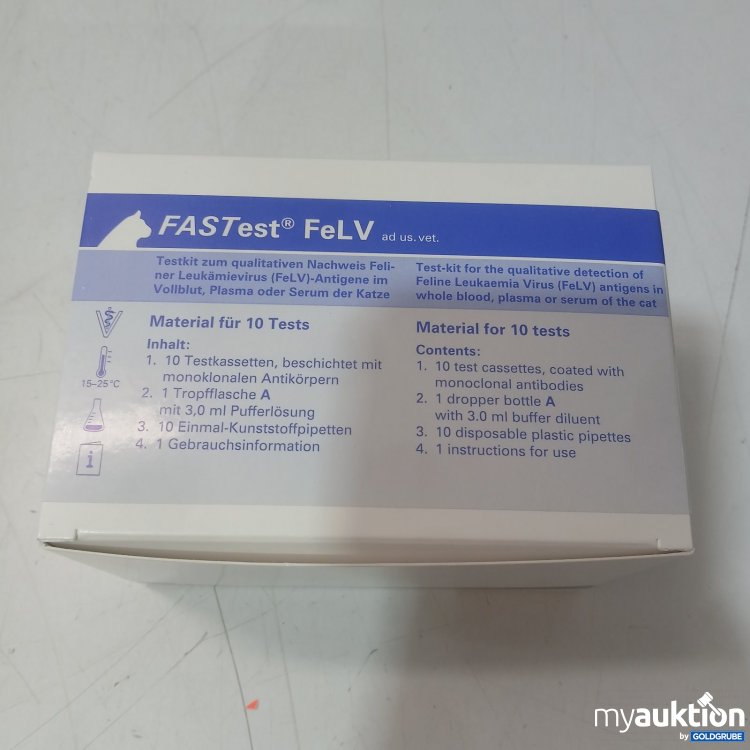 Artikel Nr. 466378 Artikel Nr. 466378: FASTest FeLV Testkit für 10 Tests