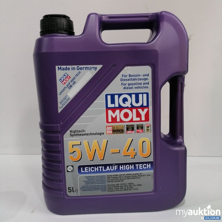 Artikel Nr. 850378: Liqui Moly 5W-40 Leichtlauf High Tech 5L