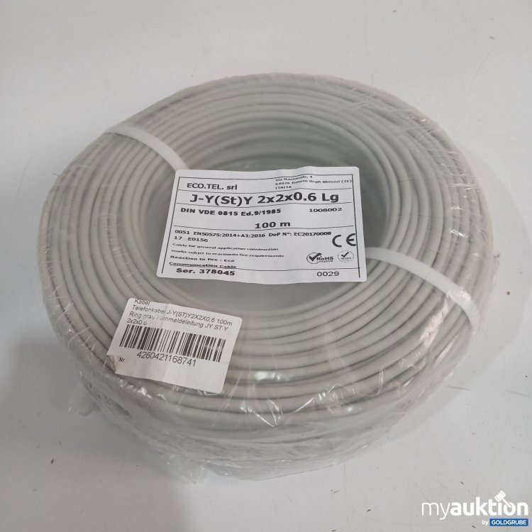 Artikel Nr. 894378: Telefonkabel Grau 100m 