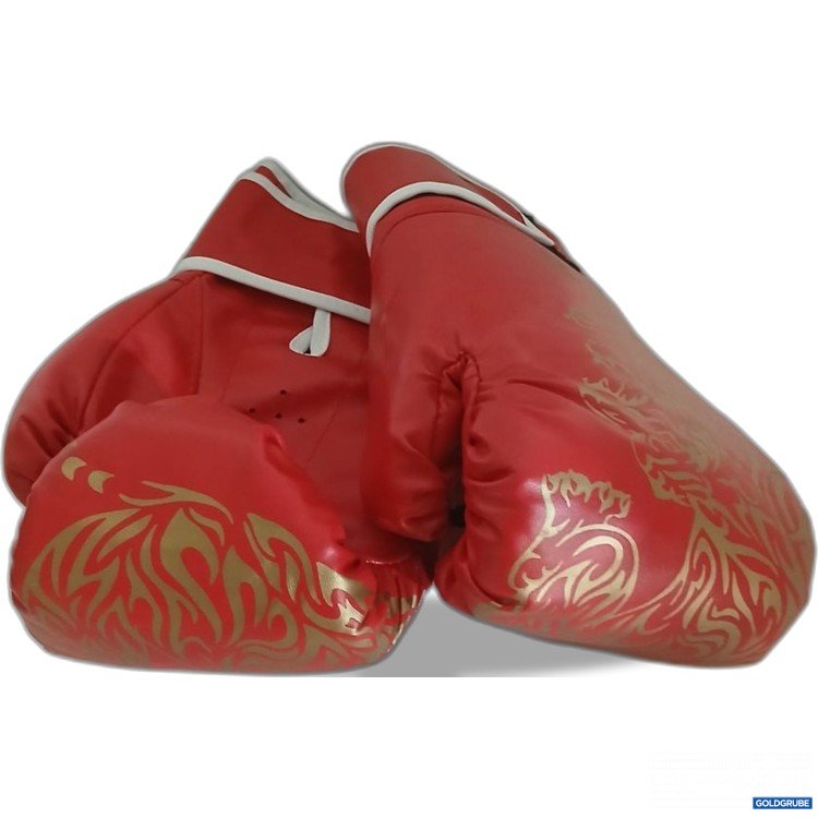 Artikel Nr. 921378: Boxhandschuhe Rot mit Goldmuster