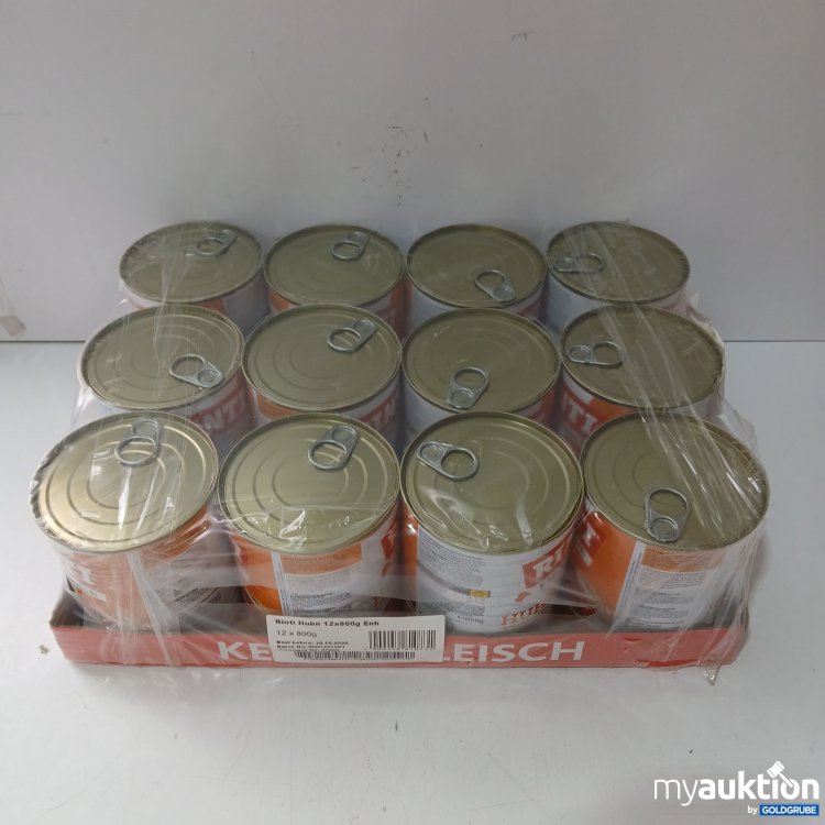 Artikel Nr. 970378: Rinti Kennerfleisch mit Huhn 12×800g