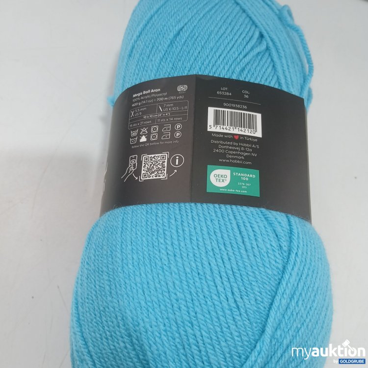 Artikel Nr. 971378 Artikel Nr. 971378: Mega Ball Aran We Love Yarn 400g Blau COL: 36