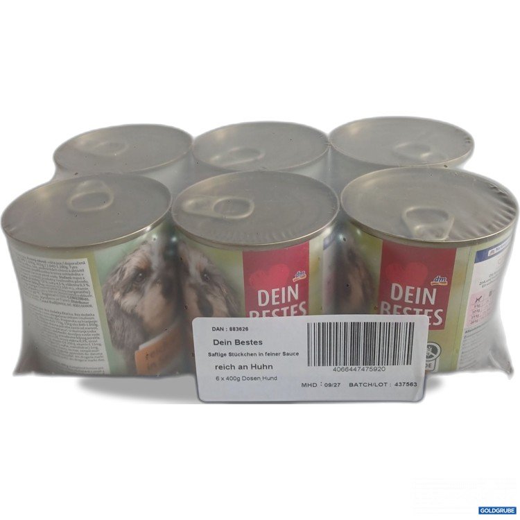 Artikel Nr. 990378: Dm dein Bestes saftige Stückchen in feiner Sauce reich an Huhn 6x400g 