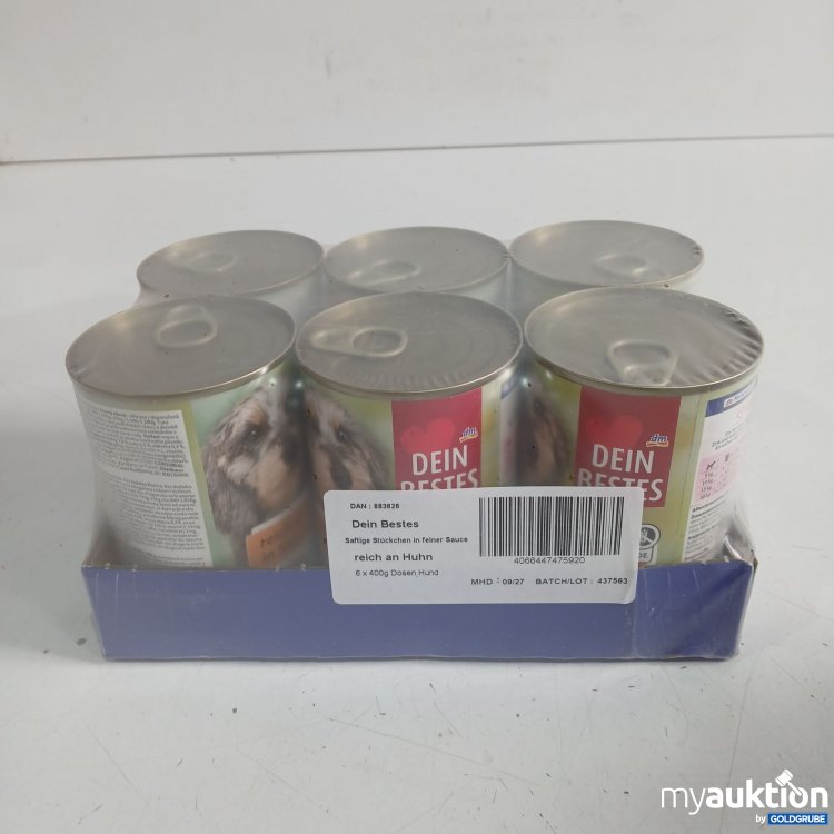 Artikel Nr. 990378: Dm dein Bestes saftige Stückchen in feiner Sauce reich an Huhn 6x400g 