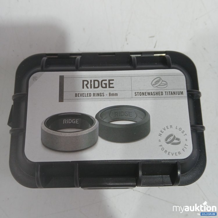 Artikel Nr. 994378 Artikel Nr. 994378: Ridge Beveled Rings 8mm stonewashed Titanium