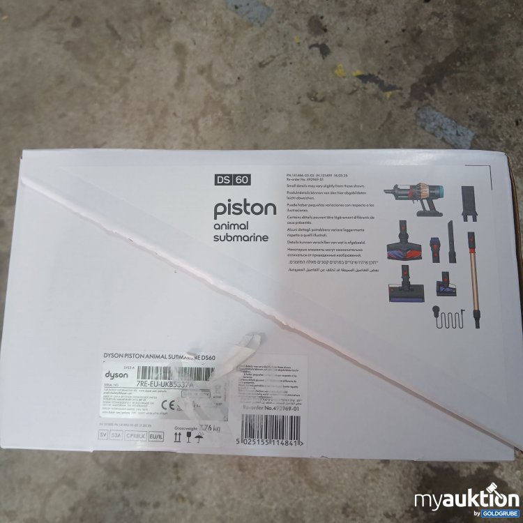 Artikel Nr. 995378 Artikel Nr. 995378: Dyson Piston Animal Submarine DS 60 Serien.Nr. 7RE-EU-UKB5337A