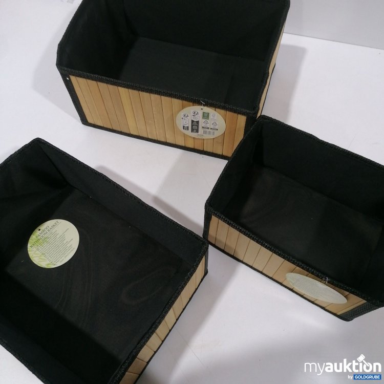 Artikel Nr. 875379 Artikel Nr. 875379: Bamboo Bathroom Basket 3Stk