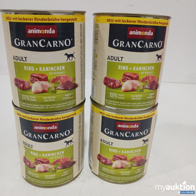 Artikel Nr. 963379: Animonda GranCarno Rind+Kaninchen mit Kräutern 4x800g