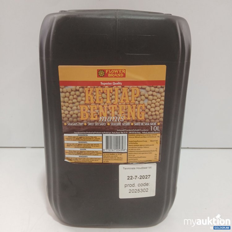 Artikel Nr. 980379 Artikel Nr. 980379: Flower Brand Ketjap Benteng manis sojasoße gesüßt 10l
