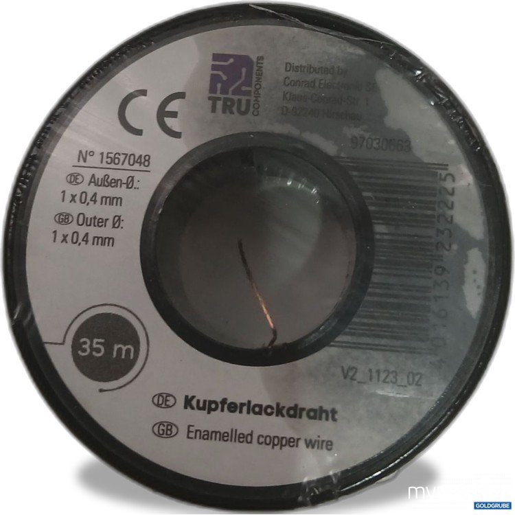 Artikel Nr. 981379: TRU Kupferlackdraht 35m 