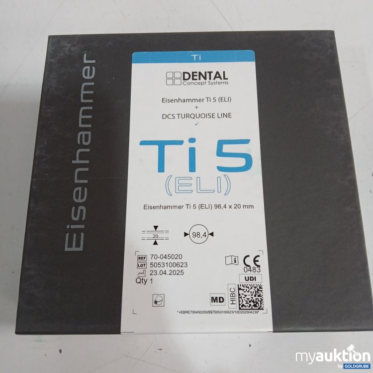 Artikel Nr. 442380: Dental Concept Systems Eisenhammer Ti 5 (ELI) 98,4x20mm