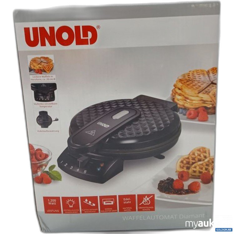 Artikel Nr. 447380 Artikel Nr. 447380: UNOLD Waffelautomat Diamant 1200 Watt