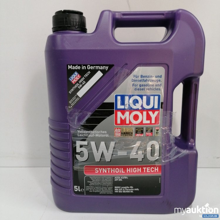 Artikel Nr. 850380: Liqui Moly 5W-40 Vollsynthetisches Leichtlauf Motoröl 5L