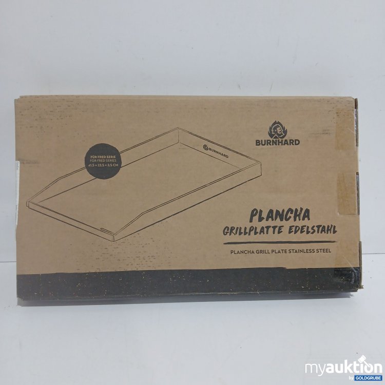 Artikel Nr. 876380: Burnhard Plancha Grillplatte Edelstahl für Fred Serie 41,5x23,5x3,5cm 