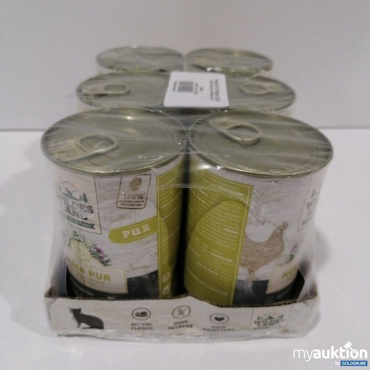 Artikel Nr. 896380: Wildes Land Katze Huhn Pur 6x400g