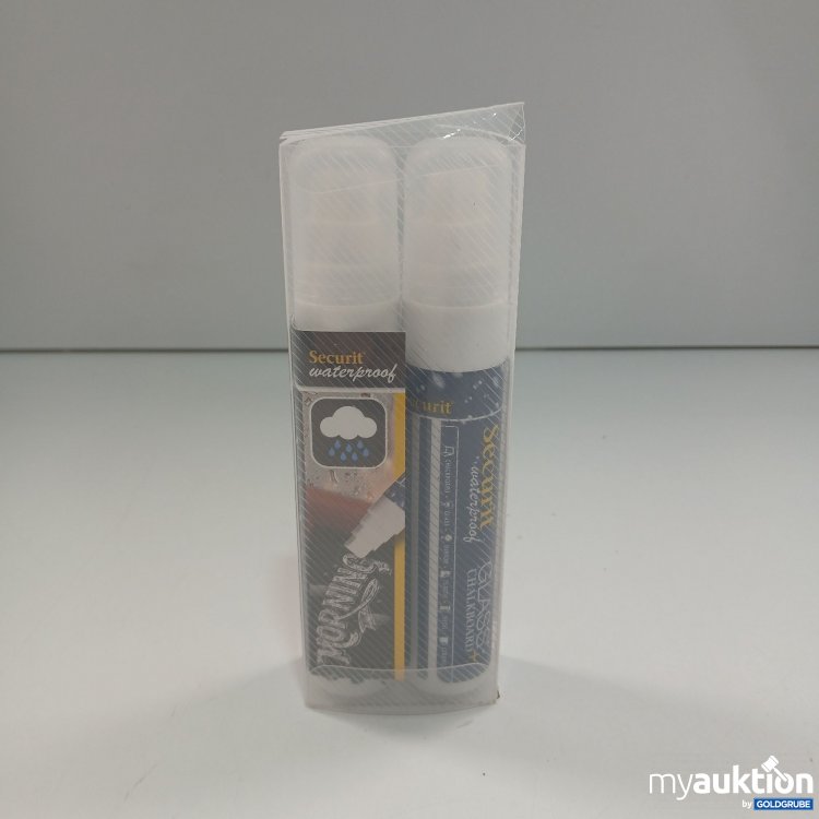 Artikel Nr. 902380: Securit Wasserfest Glas Kreidetafelmarker 2 Stück 