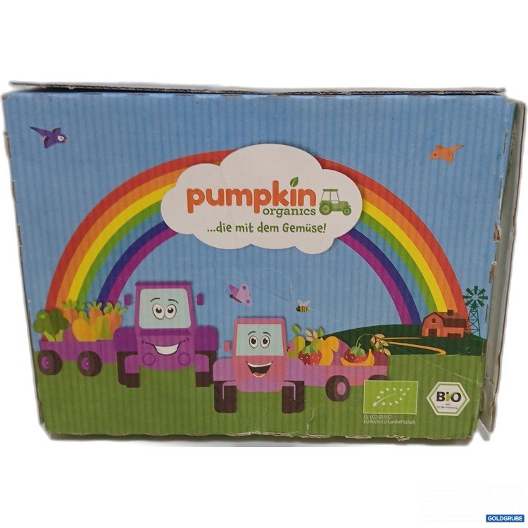 Artikel Nr. 956380: Pumpkin Bio Quetschie Birne, Erbsen,Spinat,Gurke Kokosnuss ,Reis 100g x 8stk  100g 8stk 