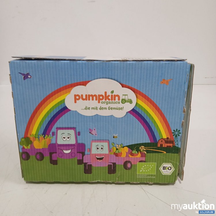 Artikel Nr. 956380: Pumpkin Bio Quetschie Birne, Erbsen,Spinat,Gurke Kokosnuss ,Reis 100g x 8stk  100g 8stk 