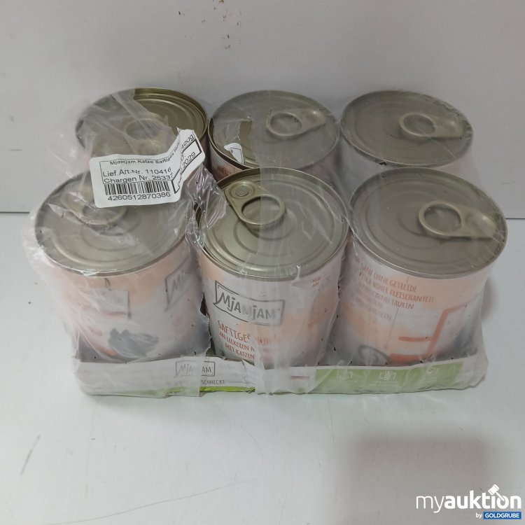 Artikel Nr. 970380: Mjamjam Katzenfutter Saftoges Huhn 6×400g