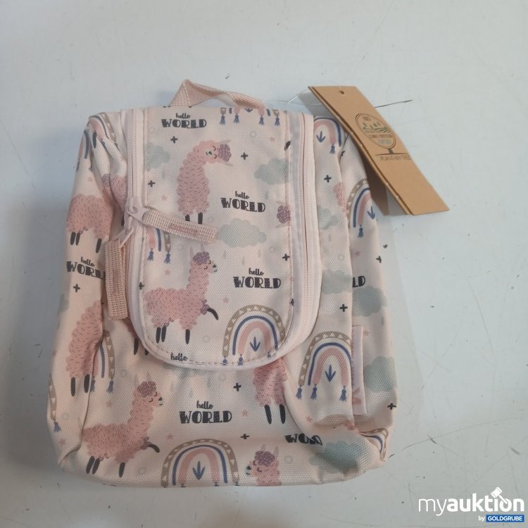 Artikel Nr. 463381: Kinderrucksack mit Lama- und Regenbogen-Motiv rosa ca. 24x19cm
