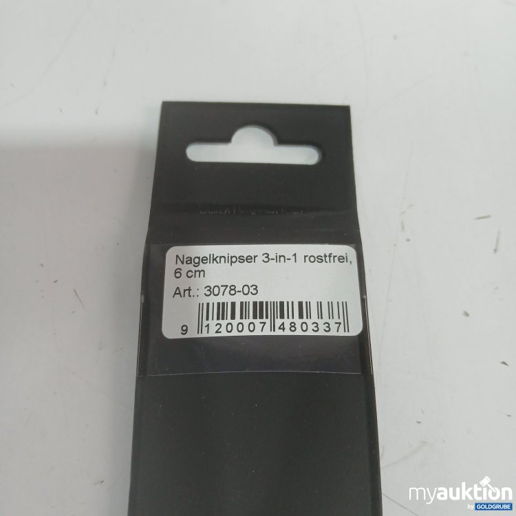 Artikel Nr. 526381: canal Nagelknipser 3-in-1 rostfrei 6 cm 3078-03