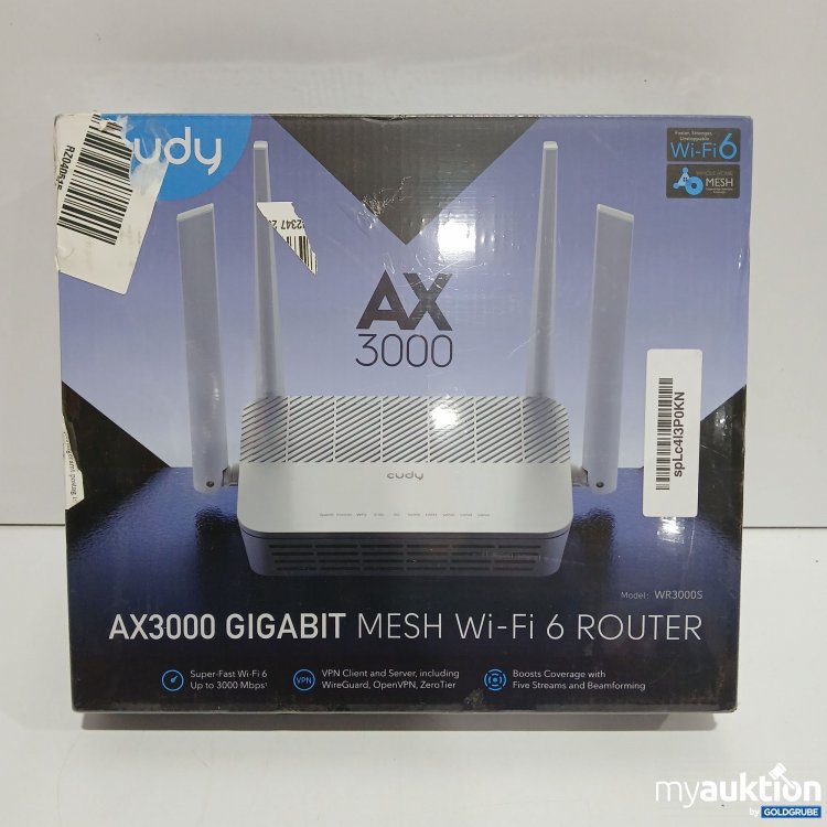 Artikel Nr. 867381 Artikel Nr. 867381: Cudy AX 3000 Gigabit Mesh Wi-Fi 6 Router