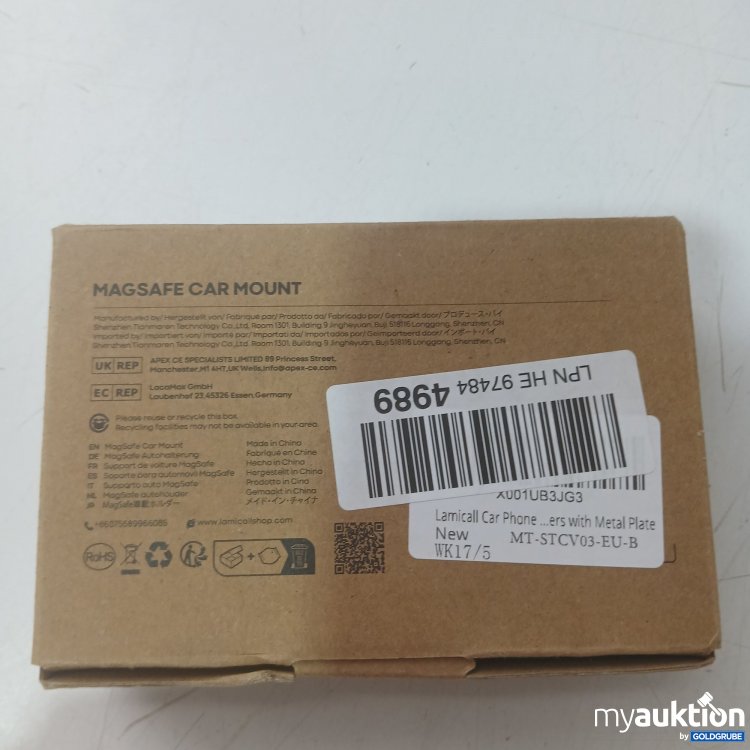 Artikel Nr. 933381 Artikel Nr. 933381: Lamicall MagSafe Autohalterung STCV03