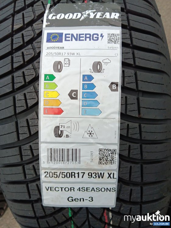 Artikel Nr. 440382 Artikel Nr. 440382: Goodyear Energy Vector 4Seasons Gen3 205/50R17 93W XL