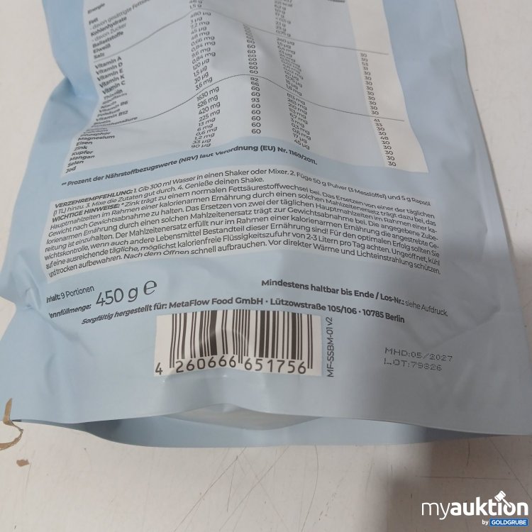 Artikel Nr. 469382: metaflow Stoffwechselshake Bananenmilch 450 g