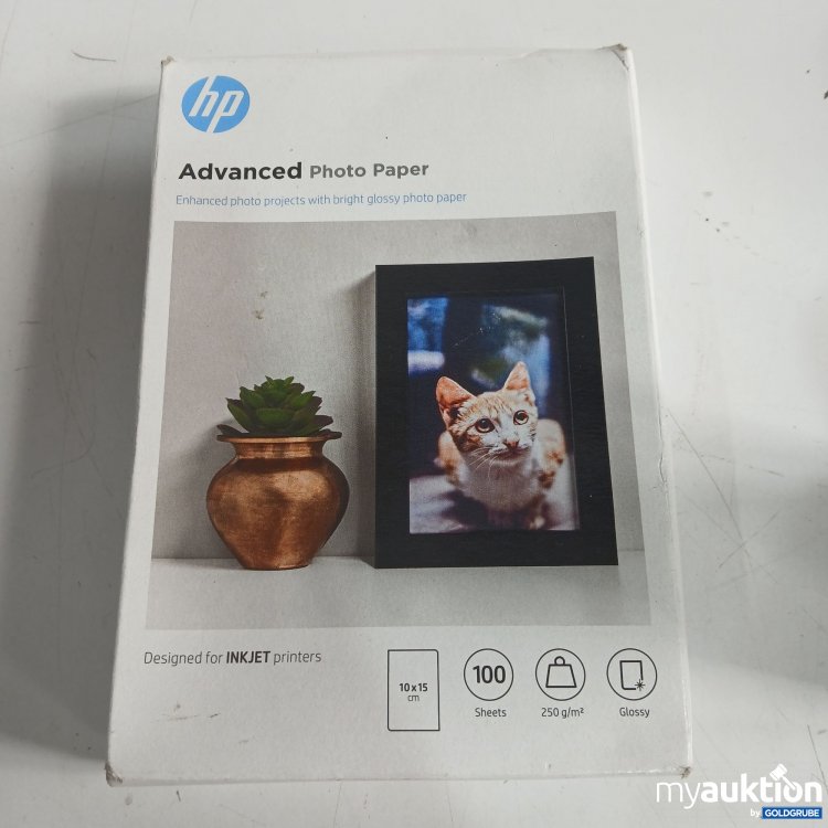 Artikel Nr. 858382 Artikel Nr. 858382: HP Advanced Phot Paper 10x15cm 100Stk