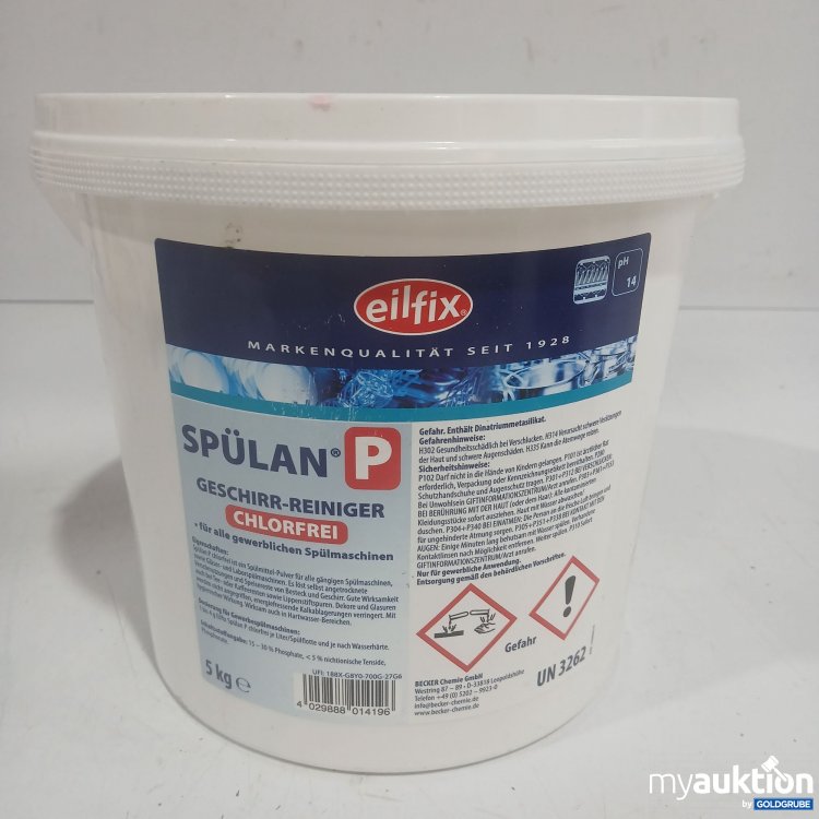 Artikel Nr. 981382: Eilfix Spülan Geschirr-Reiniger Chlorfrei 5L 