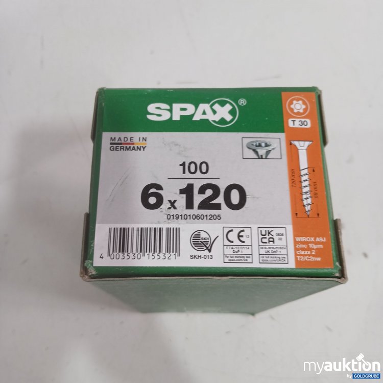 Artikel Nr. 991382 Artikel Nr. 991382: Spax Schrauben 6x120 T30 100Stk