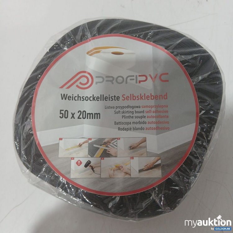 Artikel Nr. 993382 Artikel Nr. 993382: PROFIPVC Weichsockelleiste Selbstklebend 50 x 20 mm