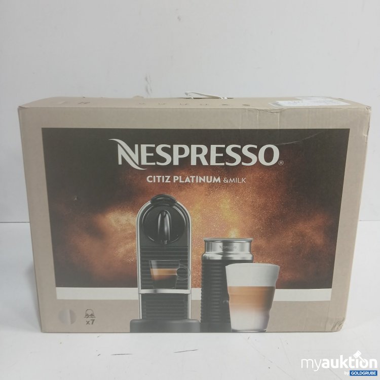 Artikel Nr. 471383 Artikel Nr. 471383: Nespresso Citiz Platinum & Milk Kaffeemaschine D145 EU3 silber