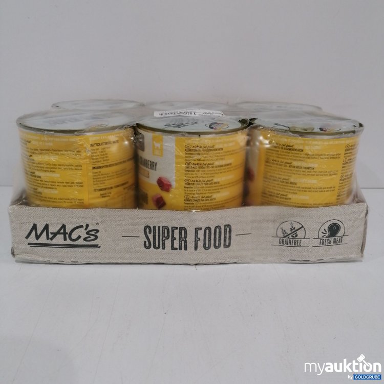 Artikel Nr. 844383: Macs Super Food Cat Geflügel und Cranberry 6x800g