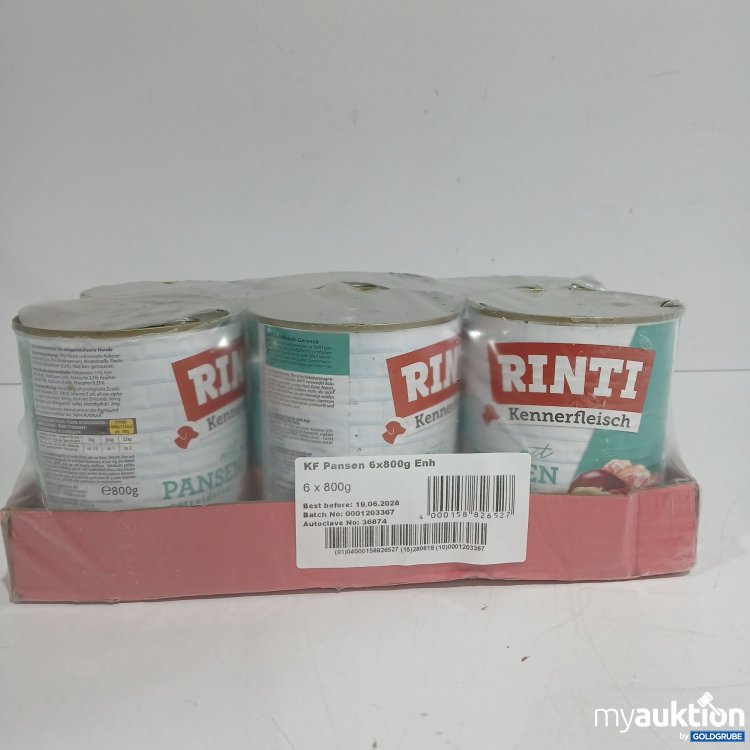 Artikel Nr. 866383: Rinti Kennerfleisch Pansen 6x800g