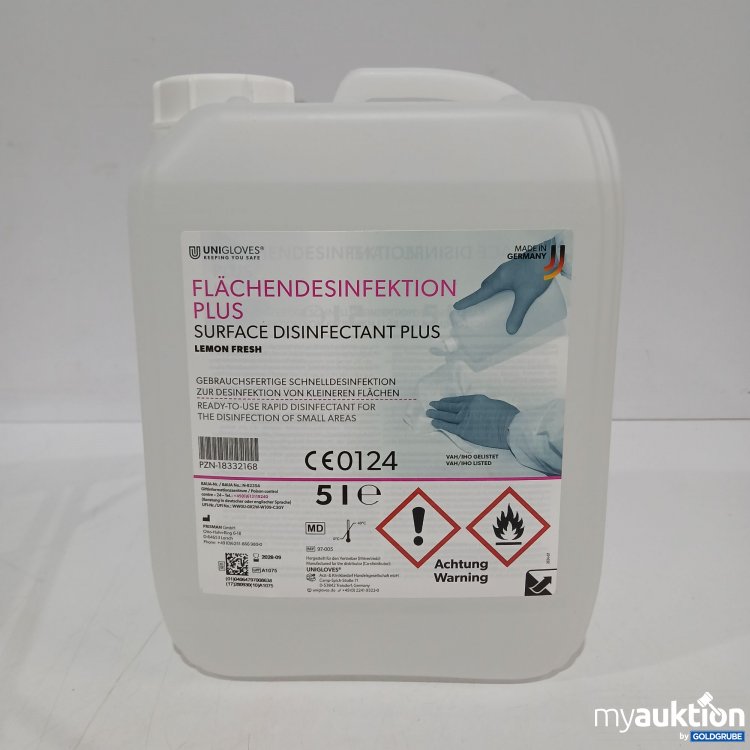 Artikel Nr. 953383: Unigloves Flächendesinfektion Plus 5l 