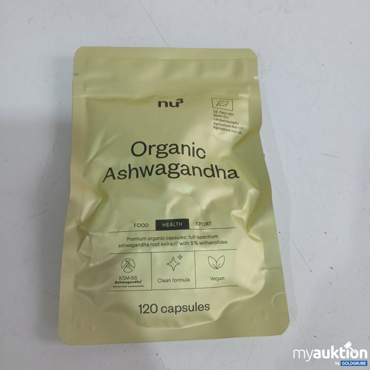 Artikel Nr. 959383: Nu3 Organic Ashwagandha 120Capsules 