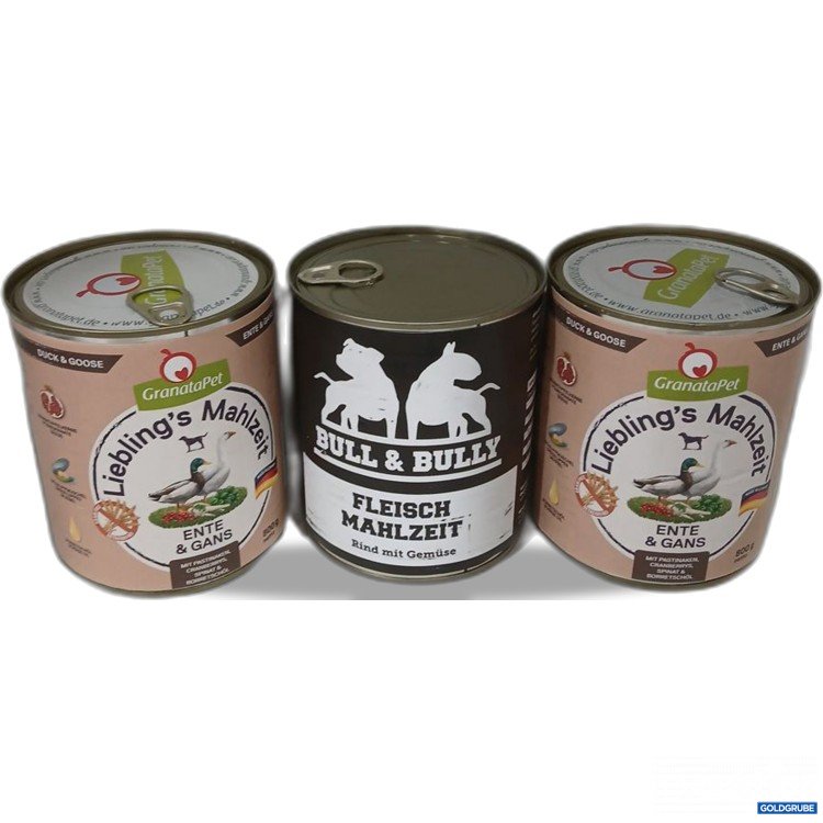 Artikel Nr. 978383: GranataPet Lieblings Mahlzeit Ente & Gans Bull Bully Fleisch 3x 800g